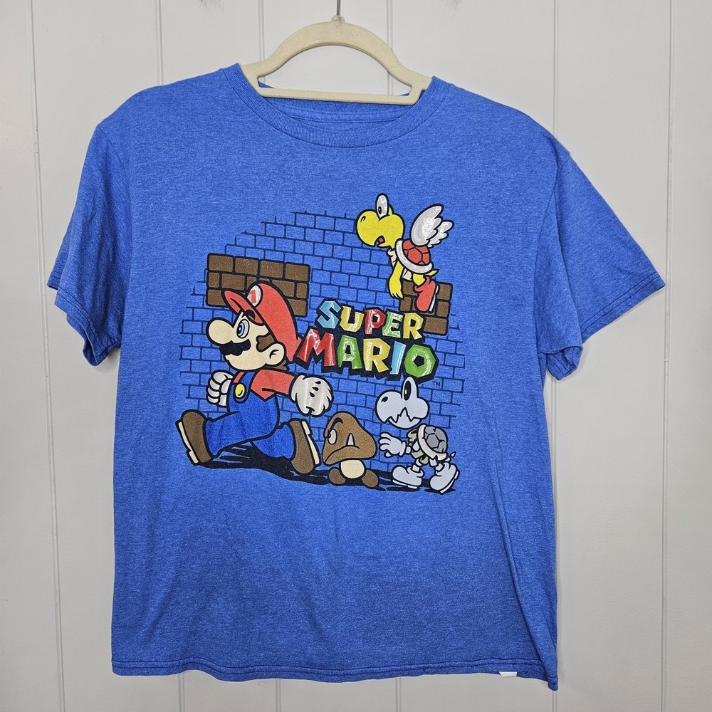 Super Mario‎ Tee Shirt Large Blue
